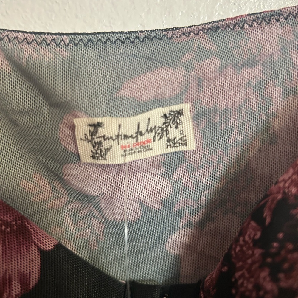 NWT Free People x Intimately FP Printed Night Rhythm Bodysuit - Picture 6 of 9